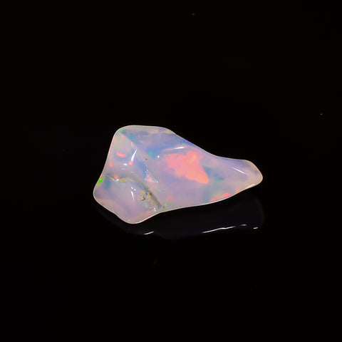 Stunning Top Grade Quality 100% Natural Welo Fire White Ethiopian Opal Polished Rough Gemstone For Making Jewelry 15X8X4 MM 2 Cts. KR08-120 Sunkarton