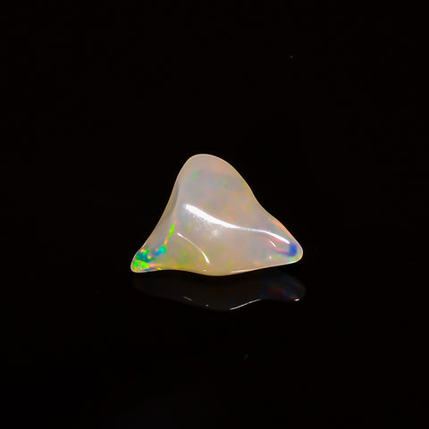 Supreme Top Grade Quality 100% Natural Welo Fire White Ethiopian Opal Polished Rough Gemstone For Making Jewelry 12X9X4 MM 2 Cts. KR08-121 Sunkarton