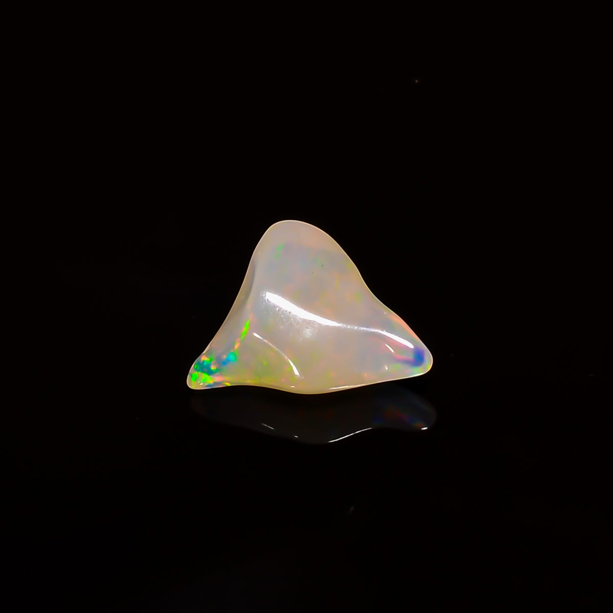 Supreme Top Grade Quality 100% Natural Welo Fire White Ethiopian Opal Polished Rough Gemstone For Making Jewelry 12X9X4 MM 2 Cts. KR08-121 Sunkarton
