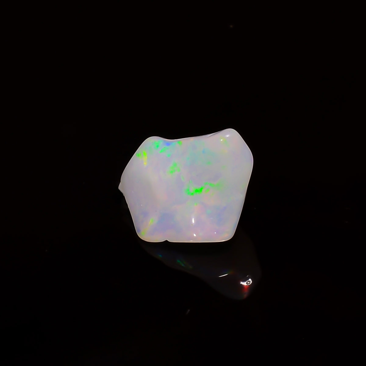 Tempting Top Grade Quality 100% Natural Welo Fire White Ethiopian Opal Polished Rough Gemstone For Making Jewelry 12X8X6 MM 2.5 Cts KR08-122 Sunkarton