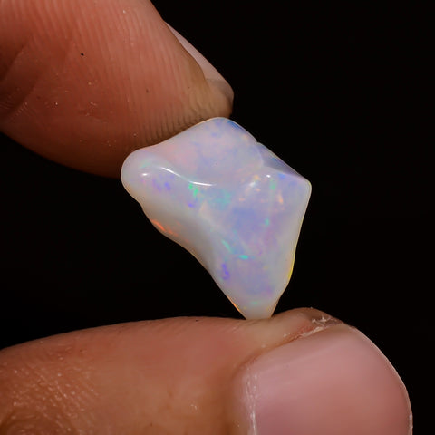 Tempting Top Grade Quality 100% Natural Welo Fire White Ethiopian Opal Polished Rough Gemstone For Making Jewelry 12X8X6 MM 2.5 Cts KR08-122 Sunkarton