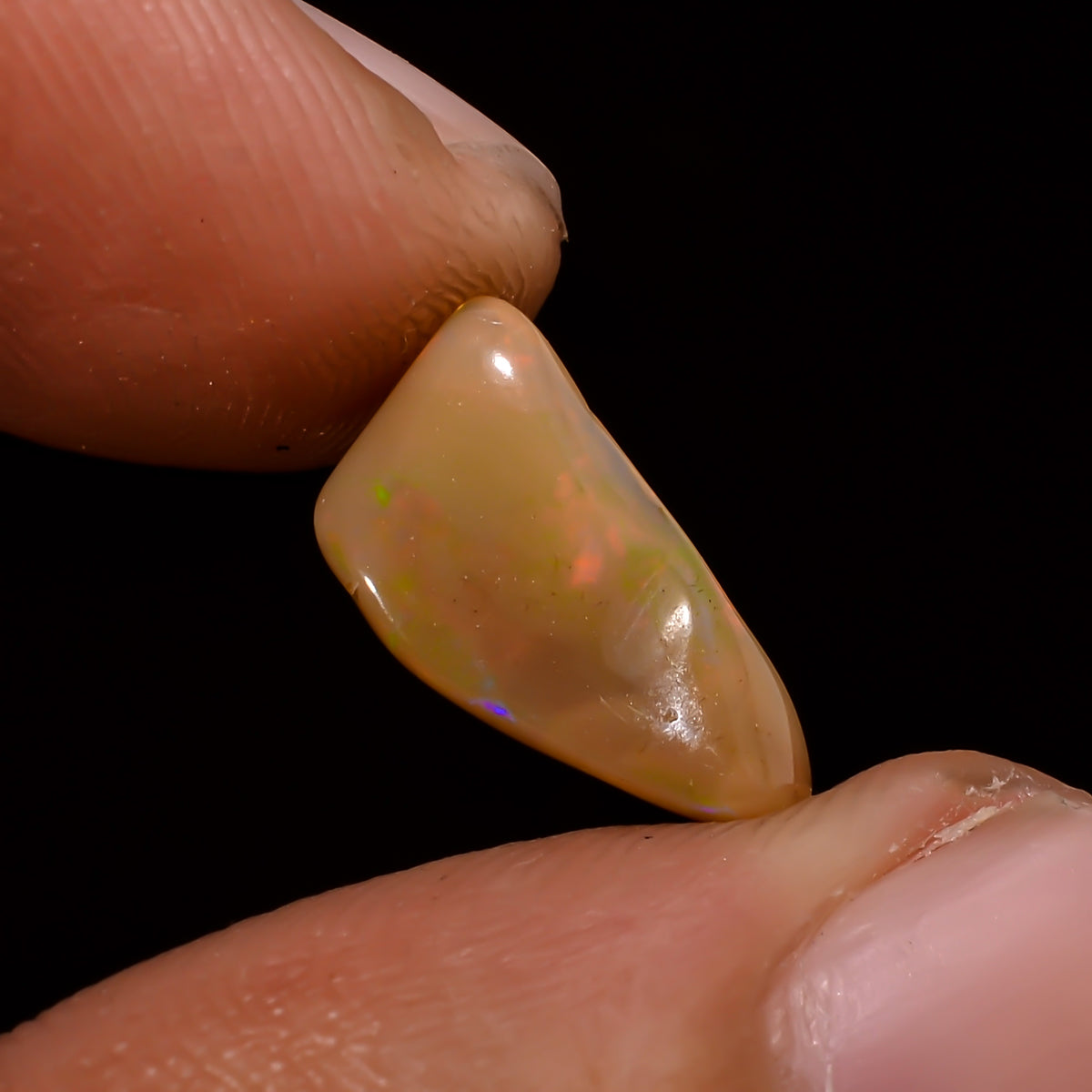 Wonderful Top Grade Quality 100% Natural Welo Fire Brown Ethiopian Opal Polished Rough Gemstone For Making Jewelry 13X6X4 MM 1 Cts. KR08-125 Sunkarton