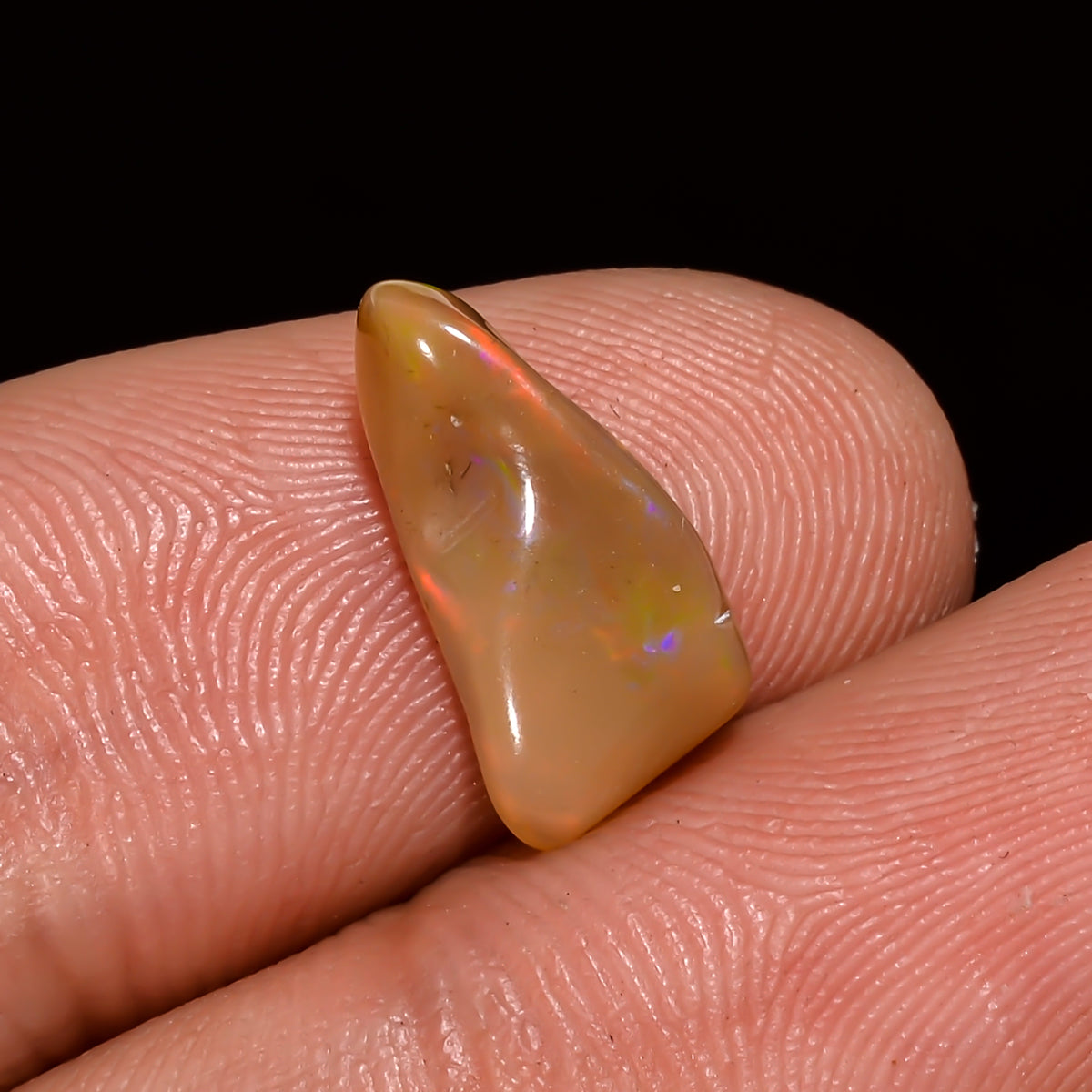 Wonderful Top Grade Quality 100% Natural Welo Fire Brown Ethiopian Opal Polished Rough Gemstone For Making Jewelry 13X6X4 MM 1 Cts. KR08-125 Sunkarton