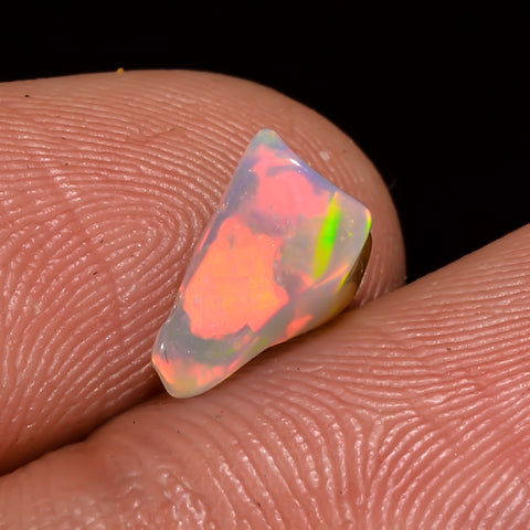 Amazing Top Grade Quality 100% Natural Welo Fire Brown Ethiopian Opal Polished Rough Loose Gemstone For Making Jewelry 7X6X4MM 1 Cts KR08126 Sunkarton