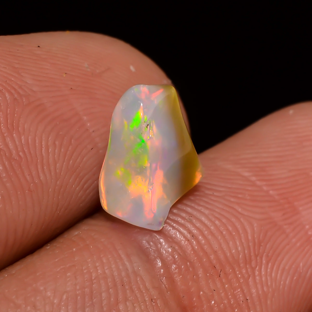 Amazing Top Grade Quality 100% Natural Welo Fire Brown Ethiopian Opal Polished Rough Loose Gemstone For Making Jewelry 7X6X4MM 1 Cts KR08126 Sunkarton