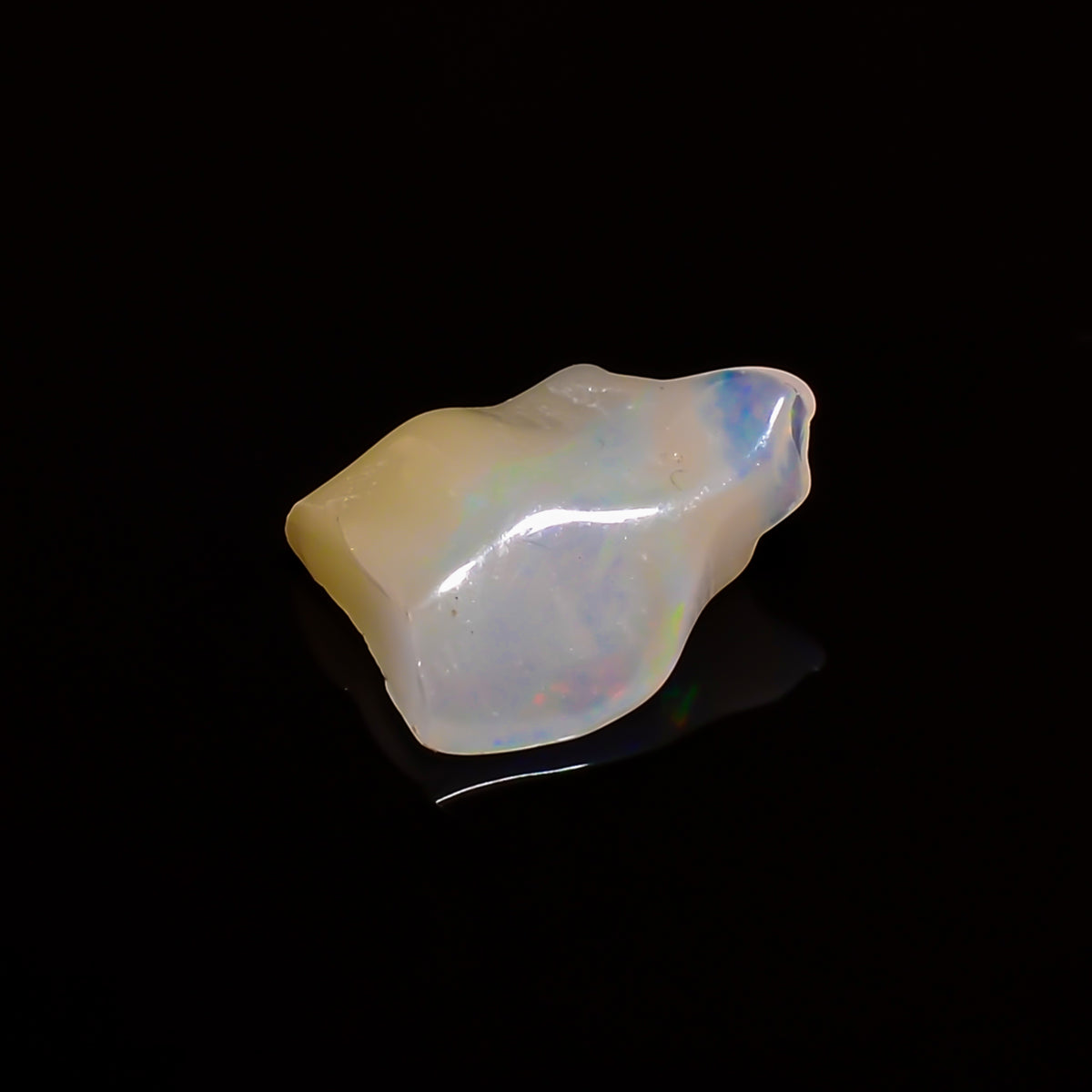 Attractive Top Grade Quality 100% Natural Welo Fire White Ethiopian Opal Polished Rough Gemstone For Making Jewelry 10X8X4MM 1.5 Cts KR08127 Sunkarton