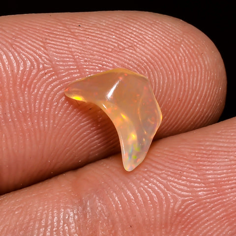 Exclusive Top Grade Quality 100% Natural Welo Fire Brown Ethiopian Opal Polished Rough Gemstone For Making Jewelry 9X6X3 MM 1 Cts. KR08-133 Sunkarton