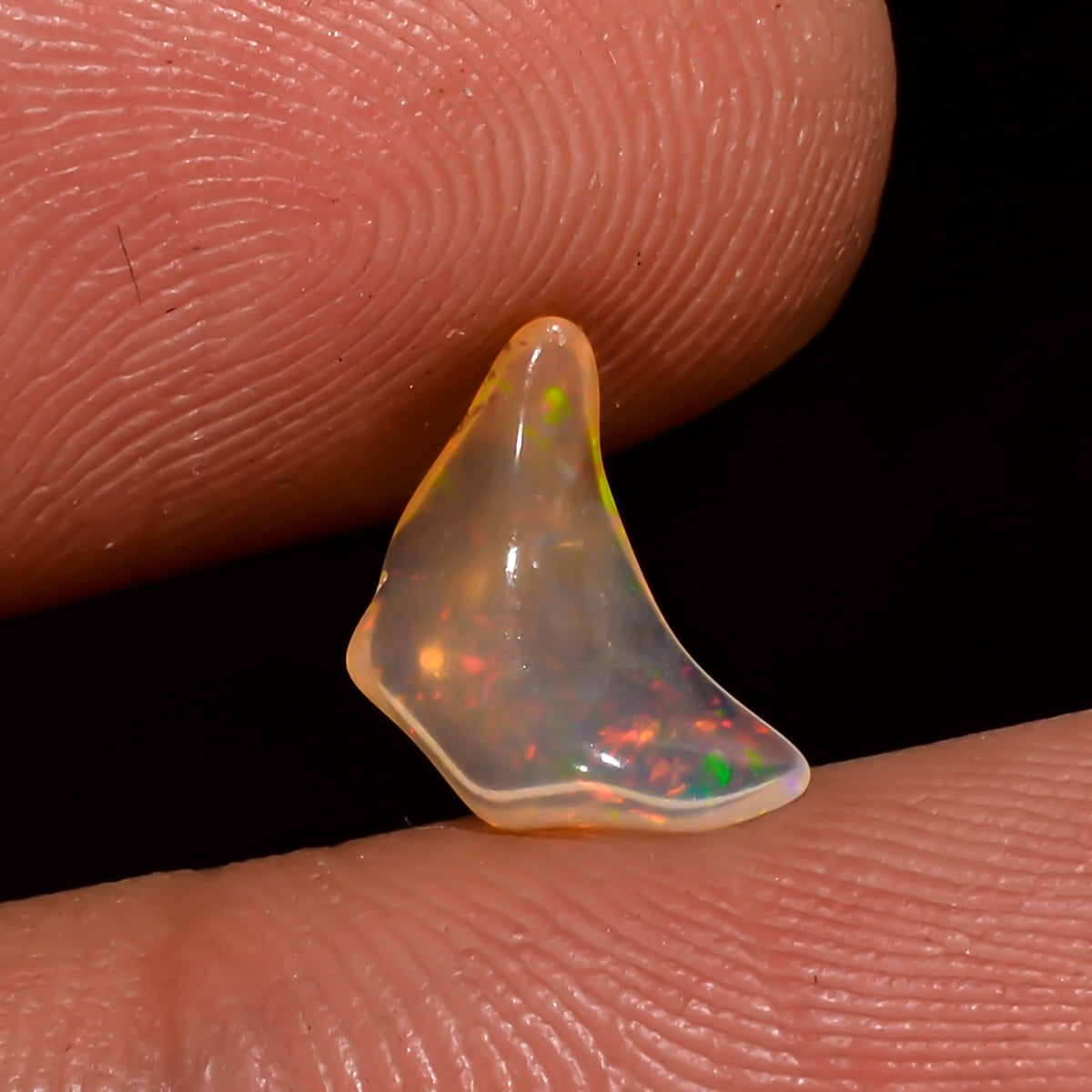 Exclusive Top Grade Quality 100% Natural Welo Fire Brown Ethiopian Opal Polished Rough Gemstone For Making Jewelry 9X6X3 MM 1 Cts. KR08-133 Sunkarton