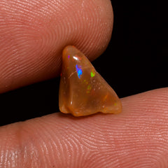 Fabulous Top Grade Quality 100% Natural Welo Fire Brown Ethiopian Opal Polished Rough Gemstone For Making Jewelry 10X6X5 MM 1 Cts. KR08-135 Sunkarton