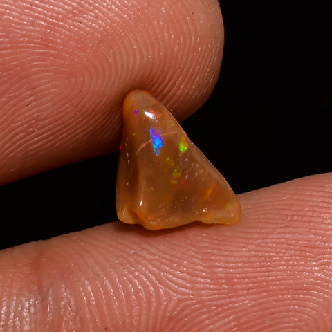 Fabulous Top Grade Quality 100% Natural Welo Fire Brown Ethiopian Opal Polished Rough Gemstone For Making Jewelry 10X6X5 MM 1 Cts. KR08-135 Sunkarton
