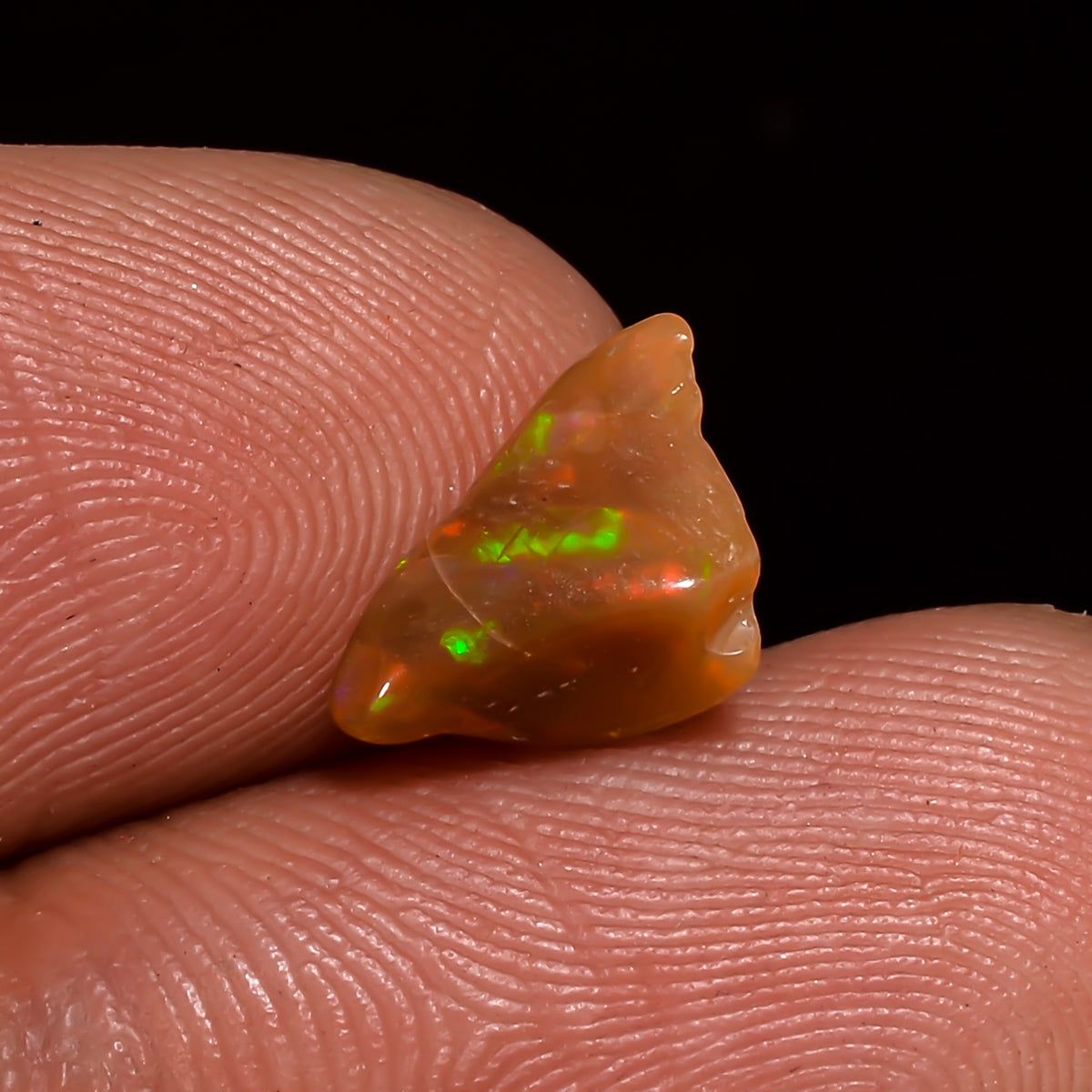 Fabulous Top Grade Quality 100% Natural Welo Fire Brown Ethiopian Opal Polished Rough Gemstone For Making Jewelry 10X6X5 MM 1 Cts. KR08-135 Sunkarton