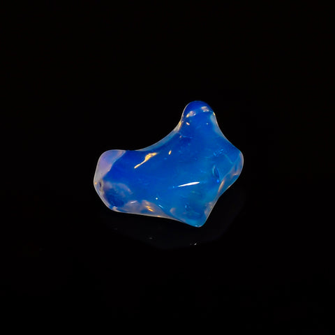 Immaculate Top Grade Quality 100% Natural Welo Fire White Ethiopian Opal Polished Rough Gemstone For Making Jewelry 12X8X4MM 2.5 Cts KR08-13 Sunkarton
