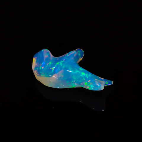 Incredible Top Grade Quality 100% Natural Welo Fire White Ethiopian Opal Polished Rough Gemstone For Making Jewelry 22X14X6MM 5.5 Cts KR0814 Sunkarton