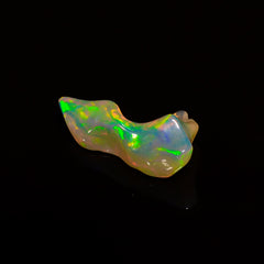 Marvellous Top Grade Quality 100% Natural Welo Fire White Ethiopian Opal Polished Rough Gemstone For Making Jewelry 21X11X7 MM 5 Cts KR08-15 Sunkarton