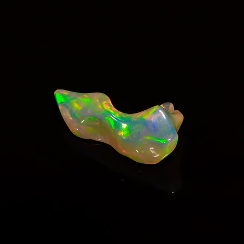 Marvellous Top Grade Quality 100% Natural Welo Fire White Ethiopian Opal Polished Rough Gemstone For Making Jewelry 21X11X7 MM 5 Cts KR08-15 Sunkarton