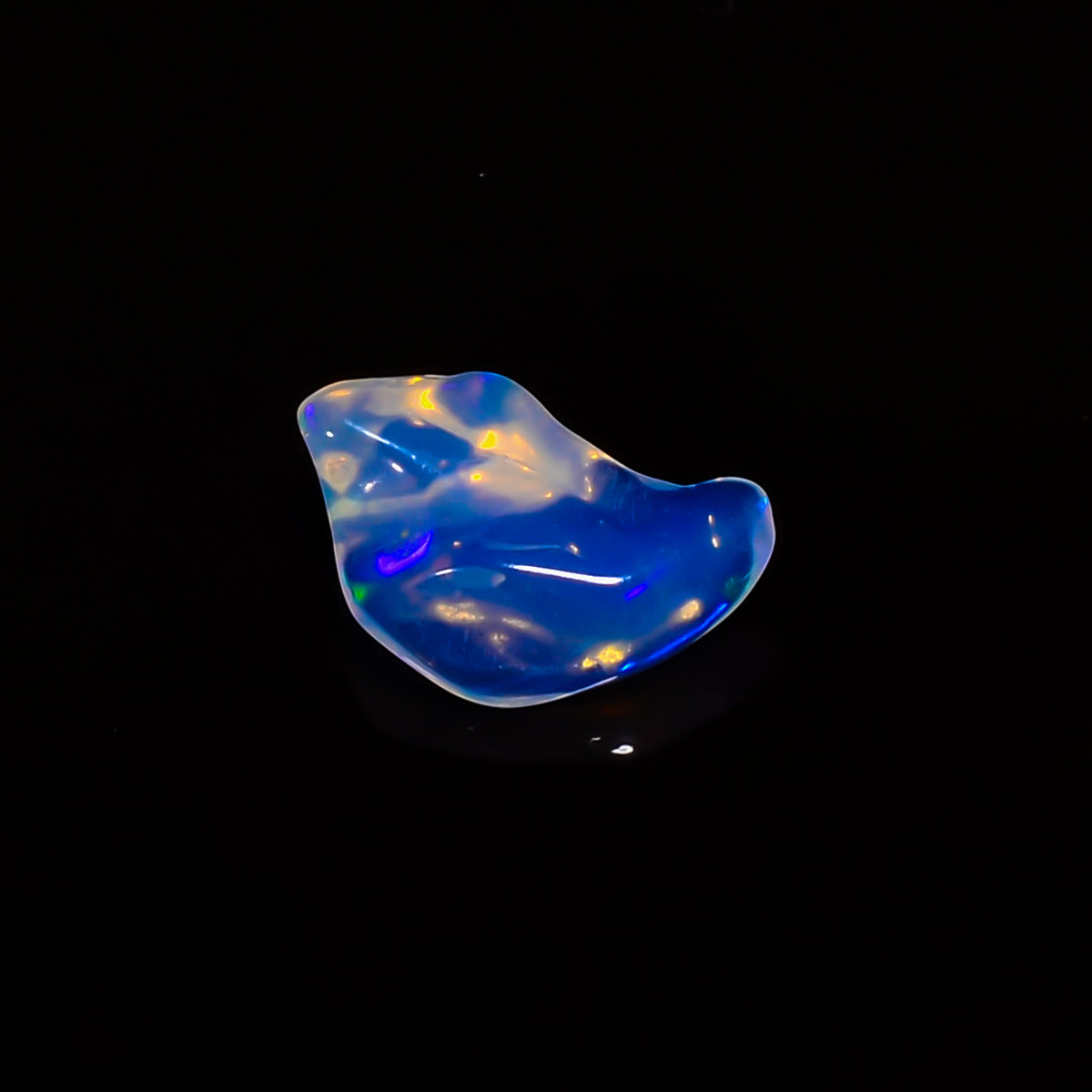 Superb Top Grade Quality 100% Natural Welo Fire White Ethiopian Opal Polished Rough Gemstone For Making Jewelry 11X6X4 MM 1.5 Cts. KR08-19 Sunkarton