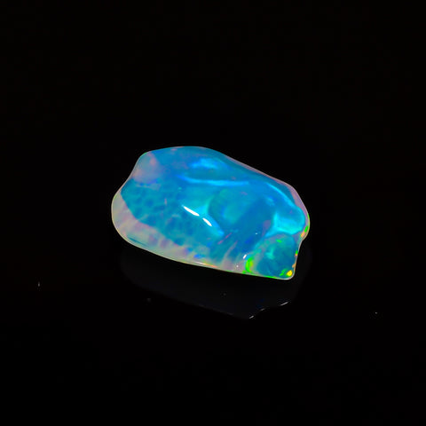 Stunning Top Grade Quality 100% Natural Welo Fire White Ethiopian Opal Polished Rough Gemstone For Making Jewelry 16X11X5 MM 4.5 Cts KR08-20 Sunkarton