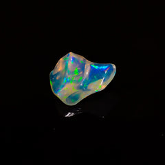 Tempting Top Grade Quality 100% Natural Welo Fire White Ethiopian Opal Polished Rough Gemstone For Making Jewelry 12X9X5 MM 2.5 Cts. KR08-22 Sunkarton
