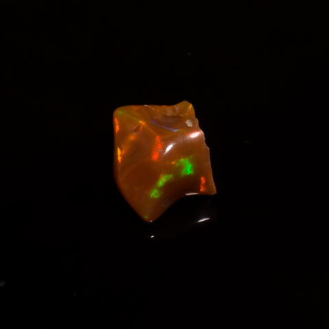 Unique Top Grade Quality 100% Natural Welo Fire Brown Ethiopian Opal Polished Rough Loose Gemstone For Making Jewelry 10X8X6MM 3 Cts KR08-24 Sunkarton