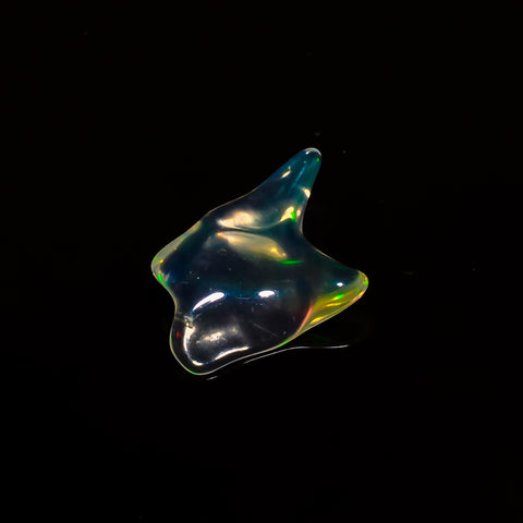 Awesome Top Grade Quality 100% Natural Welo Fire White Ethiopian Opal Polished Rough Loose Gemstone For Making Jewelry 14X9X3MM 1 Cts KR0828 Sunkarton