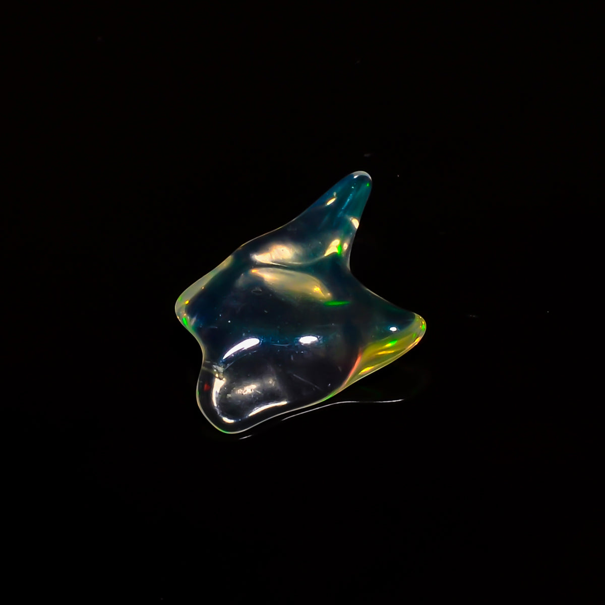 Awesome Top Grade Quality 100% Natural Welo Fire White Ethiopian Opal Polished Rough Loose Gemstone For Making Jewelry 14X9X3MM 1 Cts KR0828 Sunkarton