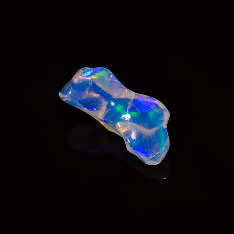 Attractive Top Grade Quality 100% Natural Welo Fire White Ethiopian Opal Polished Rough Gemstone For Making Jewelry 29X10X9 MM 13 Cts KR08-2 Sunkarton