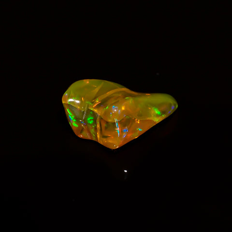 Excellent Top Grade Quality 100% Natural Welo Fire Brown Ethiopian Opal Polished Rough Gemstone For Making Jewelry 15X10X5 MM 4 Cts. KR08-32 Sunkarton