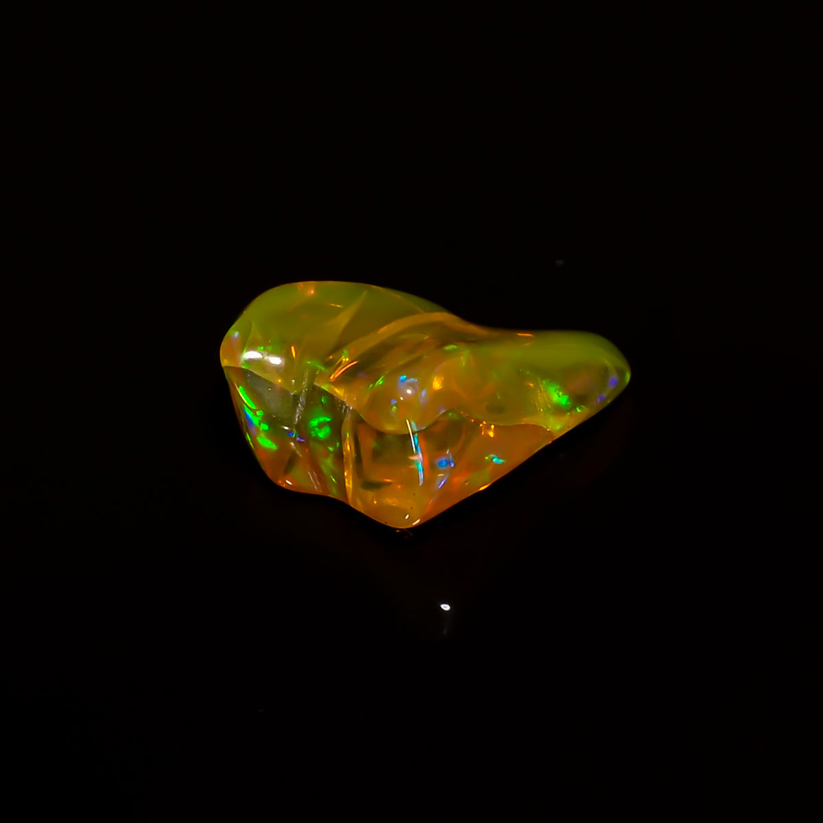 Excellent Top Grade Quality 100% Natural Welo Fire Brown Ethiopian Opal Polished Rough Gemstone For Making Jewelry 15X10X5 MM 4 Cts. KR08-32 Sunkarton
