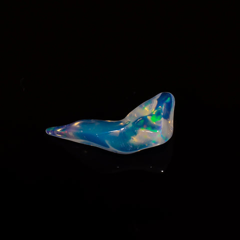 Elegant Top Grade Quality 100% Natural Welo Fire White Ethiopian Opal Polished Rough Gemstone For Making Jewelry 18X8X4 MM 2.5 Cts. KR08-34 Sunkarton