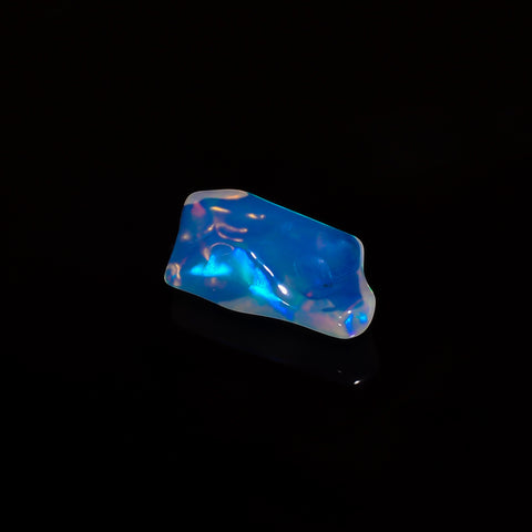 Immaculate Top Grade Quality 100% Natural Welo Fire White Ethiopian Opal Polished Rough Gemstone For Making Jewelry 13X7X4 MM 2 Cts. KR08-38 Sunkarton