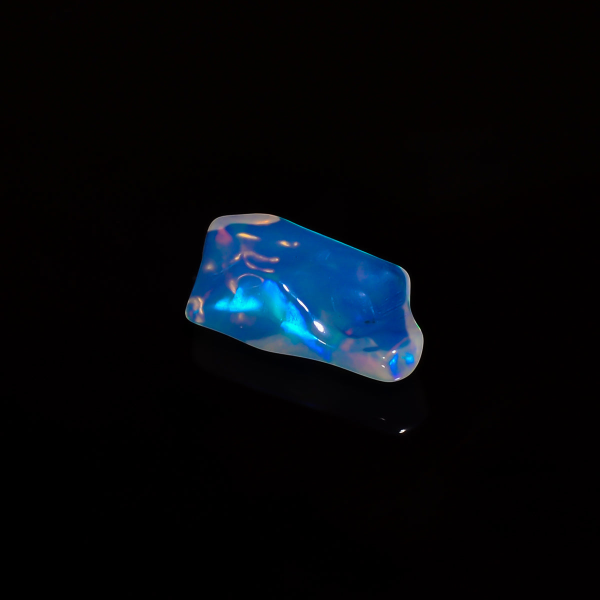 Immaculate Top Grade Quality 100% Natural Welo Fire White Ethiopian Opal Polished Rough Gemstone For Making Jewelry 13X7X4 MM 2 Cts. KR08-38 Sunkarton