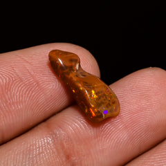 Marvellous Top Grade Quality 100% Natural Welo Fire Brown Ethiopian Opal Polished Rough Gemstone For Making Jewelry 15X5X4MM 1.5 Cts KR08-40 Sunkarton