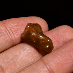 Mind Blowing A One Quality 100% Natural Welo Fire Brown Ethiopian Opal Polished Rough Gemstone For Making Jewelry 18X11X8 MM 6.5 Cts KR08-41 Sunkarton