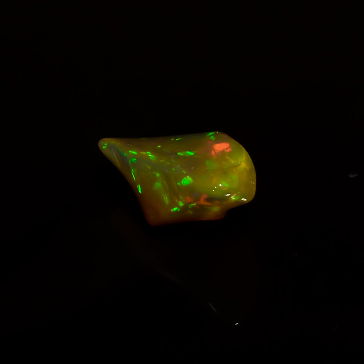 Splendid Top Grade Quality 100% Natural Welo Fire Brown Ethiopian Opal Polished Rough Gemstone For Making Jewelry 10X7X5 MM 2 Cts. KR08-43 Sunkarton