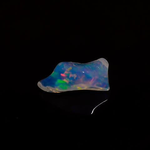 Superb Top Grade Quality 100% Natural Welo Fire White Ethiopian Opal Polished Rough Gemstone For Making Jewelry 11X6X5 MM 1.5 Cts. KR08-44 Sunkarton