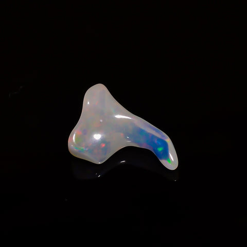Stunning Top Grade Quality 100% Natural Welo Fire White Ethiopian Opal Polished Rough Gemstone For Making Jewelry 15X10X5 MM 3 Cts. KR08-45 Sunkarton