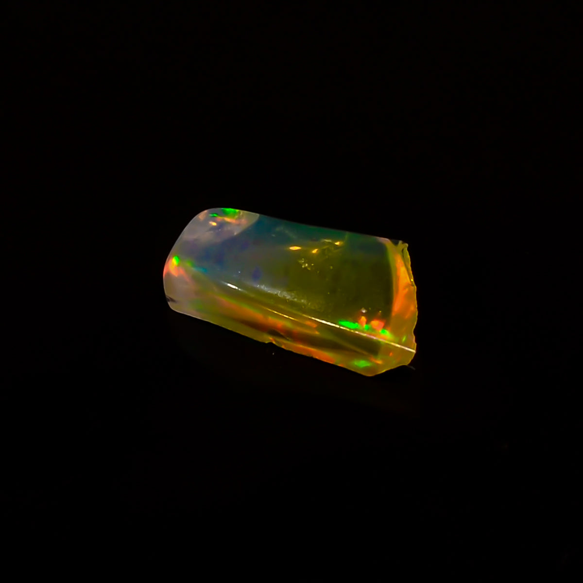 Tempting Top Grade Quality 100% Natural Welo Fire Brown Ethiopian Opal Polished Rough Gemstone For Making Jewelry 11X6X4 MM 1 Cts. KR08-47 Sunkarton