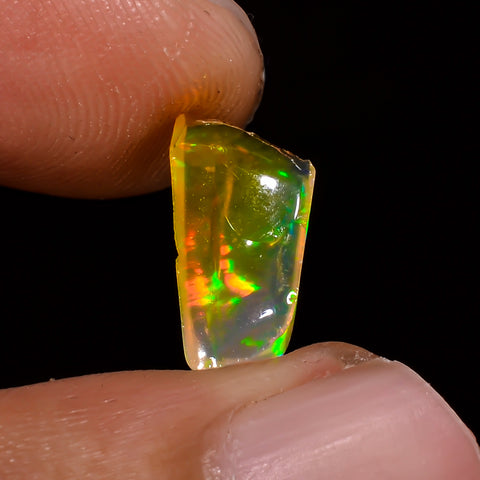 Tempting Top Grade Quality 100% Natural Welo Fire Brown Ethiopian Opal Polished Rough Gemstone For Making Jewelry 11X6X4 MM 1 Cts. KR08-47 Sunkarton