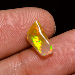 Tempting Top Grade Quality 100% Natural Welo Fire Brown Ethiopian Opal Polished Rough Gemstone For Making Jewelry 11X6X4 MM 1 Cts. KR08-47 Sunkarton