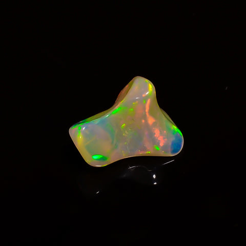 Terrific Top Grade Quality 100% Natural Welo Fire White Ethiopian Opal Polished Rough Gemstone For Making Jewelry 11X9X7 MM 2.5 Cts. KR08-48 Sunkarton