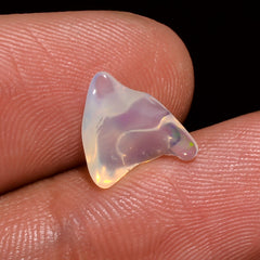 Unique Top Grade Quality 100% Natural Welo Fire White Ethiopian Opal Polished Rough Loose Gemstone For Making Jewelry 11X8X4MM 1 Cts KR08-49 Sunkarton