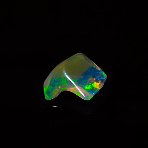 Excellent Top Grade Quality 100% Natural Welo Fire White Ethiopian Opal Polished Rough Gemstone For Making Jewelry 9X8X4 MM 1.5 Cts. KR08-57 Sunkarton