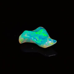 Beautiful Top Grade Quality 100% Natural Welo Fire Brown Ethiopian Opal Polished Rough Gemstone For Making Jewelry 16X15X7 MM 4.5 Cts KR08-4 Sunkarton