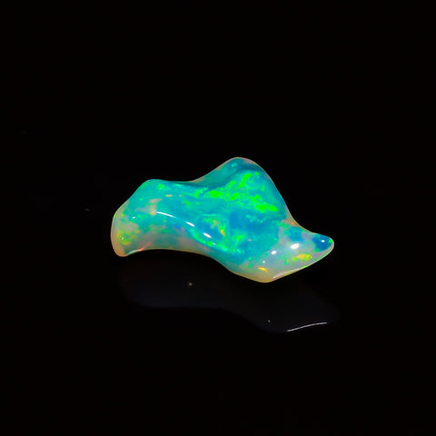 Beautiful Top Grade Quality 100% Natural Welo Fire Brown Ethiopian Opal Polished Rough Gemstone For Making Jewelry 16X15X7 MM 4.5 Cts KR08-4 Sunkarton