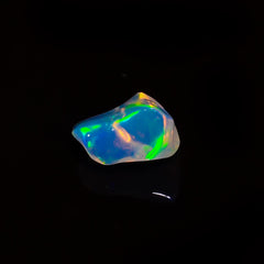 Fantastic Top Grade Quality 100% Natural Welo Fire White Ethiopian Opal Polished Rough Gemstone For Making Jewelry 9X8X6 MM 1.5 Cts. KR08-61 Sunkarton