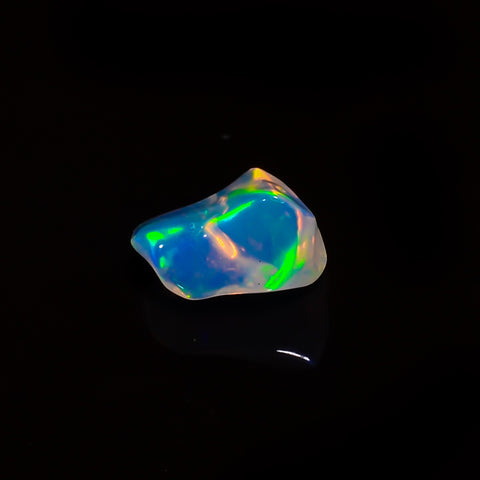 Fantastic Top Grade Quality 100% Natural Welo Fire White Ethiopian Opal Polished Rough Gemstone For Making Jewelry 9X8X6 MM 1.5 Cts. KR08-61 Sunkarton