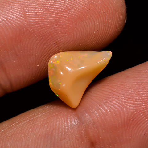 Immaculate Top Grade Quality 100% Natural Welo Fire Brown Ethiopian Opal Polished Rough Gemstone For Making Jewelry 10X9X4MM 1.5 Cts KR08-63 Sunkarton