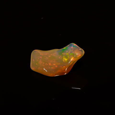 Marvellous Top Grade Quality 100% Natural Welo Fire Brown Ethiopian Opal Polished Rough Gemstone For Making Jewelry 16X7X5MM 2.5 Cts KR08-65 Sunkarton