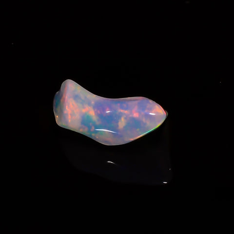 Mind Blowing Top Grade Quality 100% Natural Welo Fire White Ethiopian Opal Polished Rough Gemstone For Making Jewelry 12X6X4MM 2 Cts KR08-66 Sunkarton