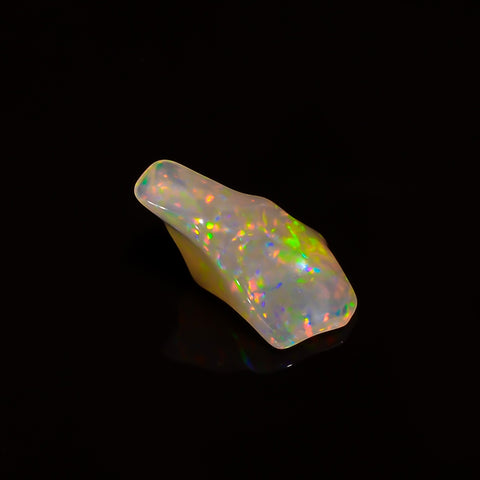 Splendid Top Grade Quality 100% Natural Welo Fire White Ethiopian Opal Polished Rough Gemstone For Making Jewelry 15X7X4 MM 2 Cts. KR08-68 Sunkarton